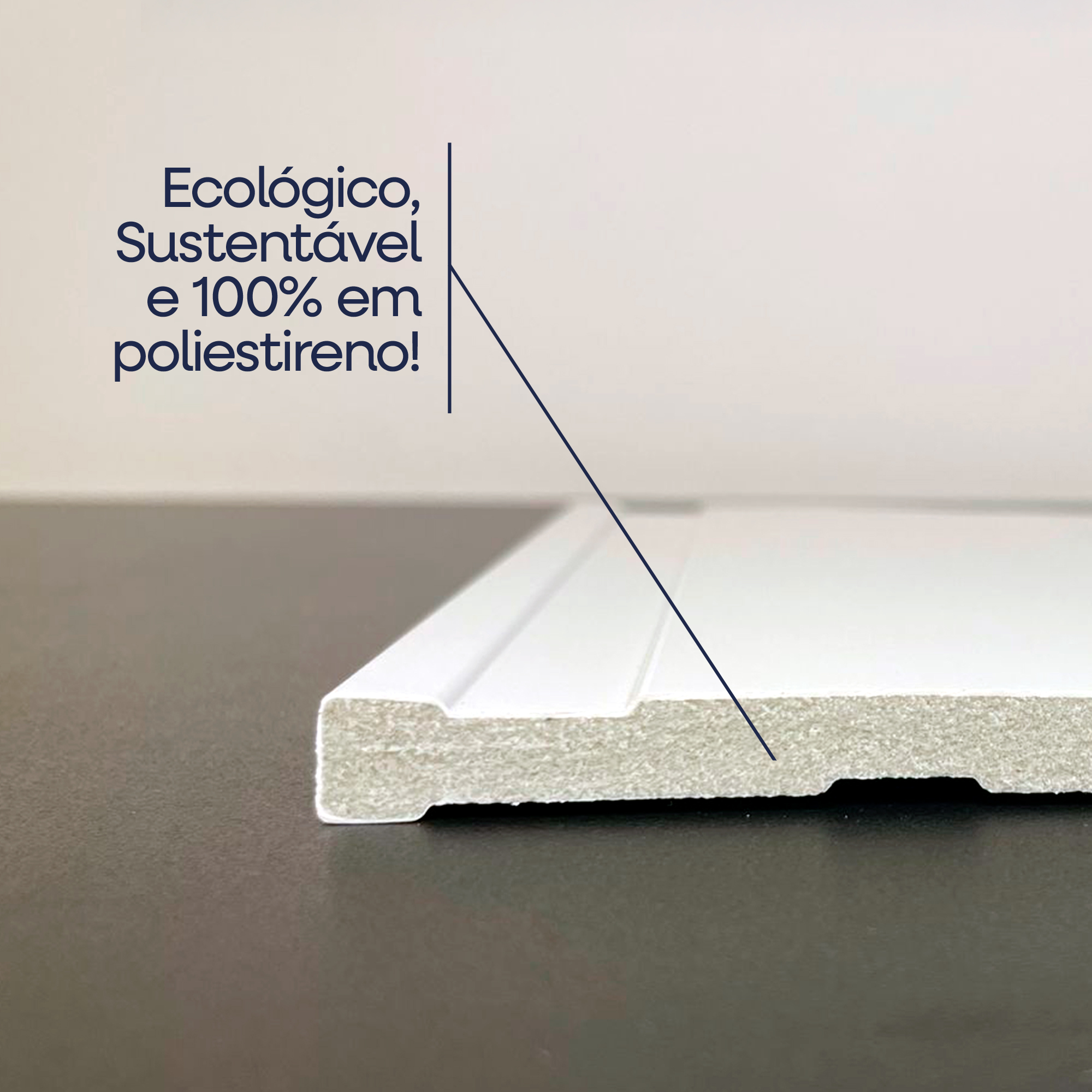 Rodapé premium 7x1x240 cm branco